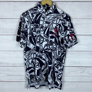 RLX Ralph Lauren Polo Shirt Mens Small Blue White Golf Zurich Tour Issued PGA